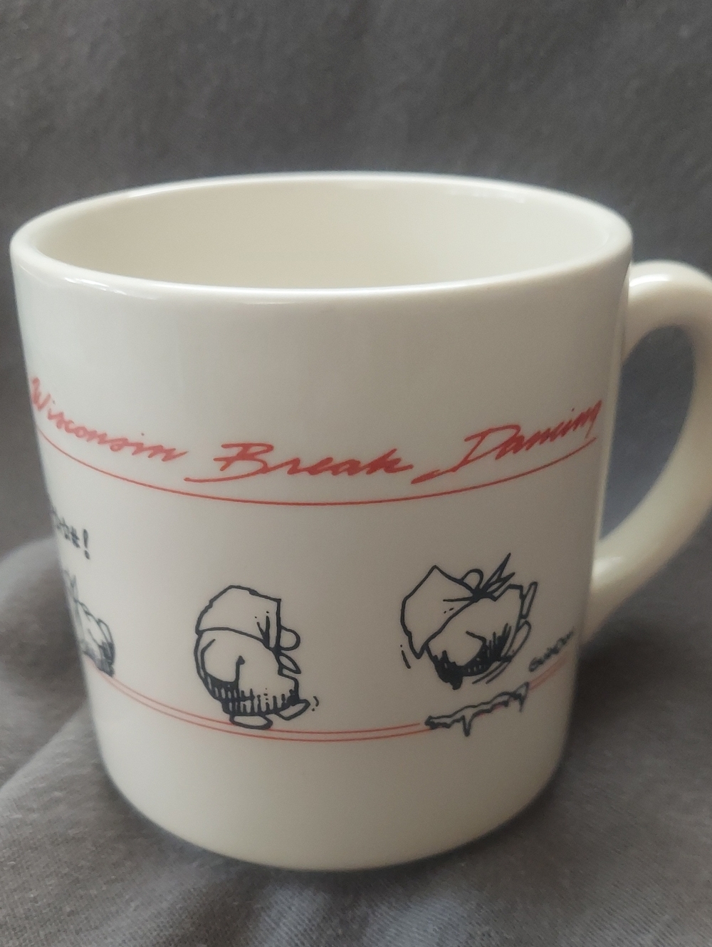 Wisconsin Break Dancing American cartoonist Dick Guindon USA 1984 Stoneware